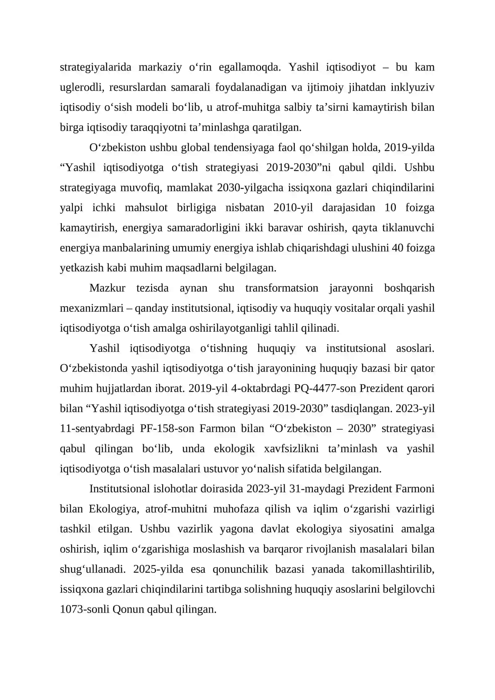 O‘zbekistonda yashil iqtisodiyotga o‘tish jarayonida menejment transformatsiyasi mexanizmlari 2