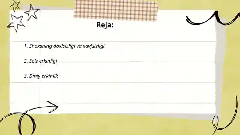 Inson va fuqarolarning asosiy huquq va erkinliklari 2