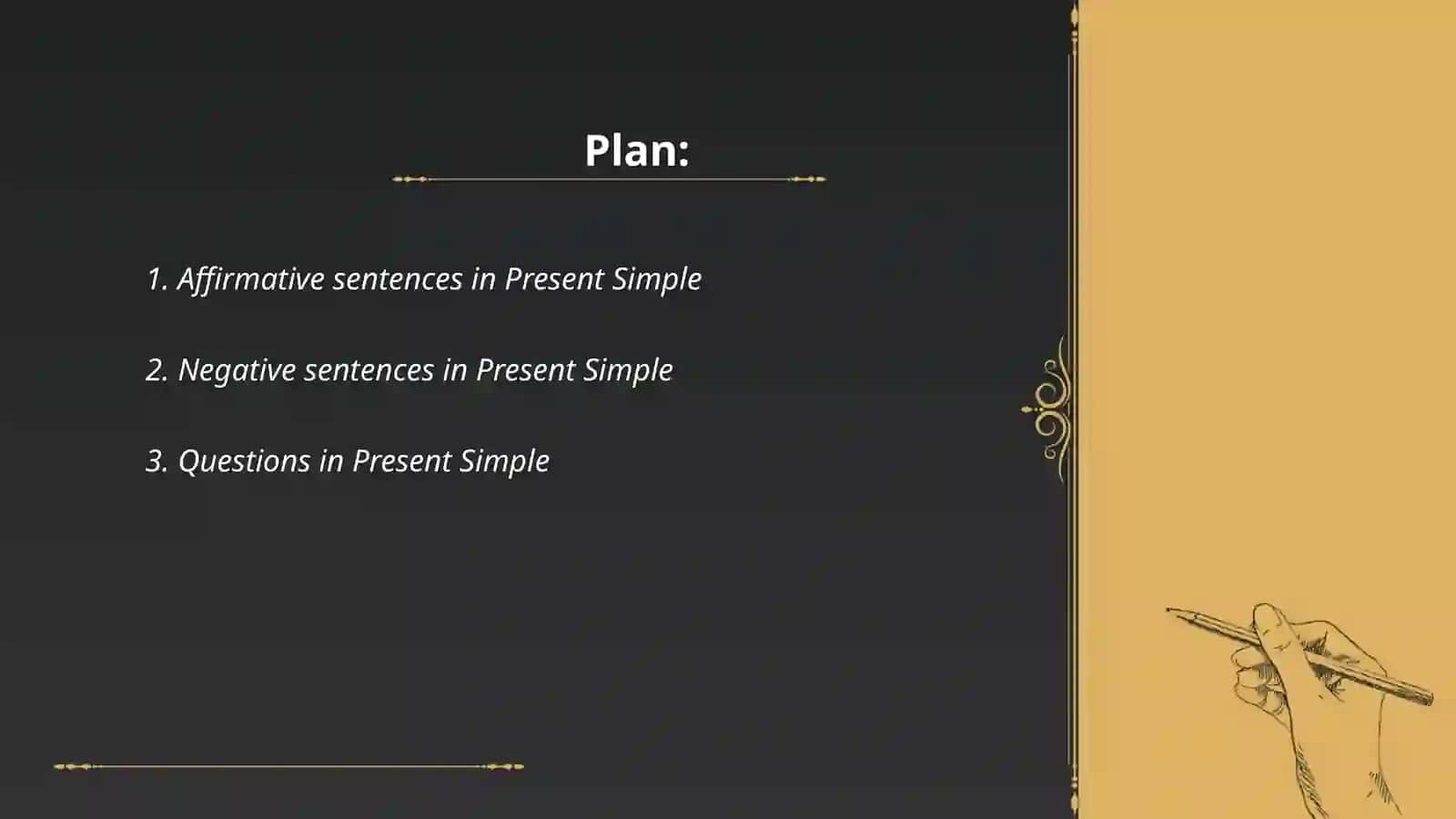 Present continuous va Present simple mavzusiga taqtimot 2