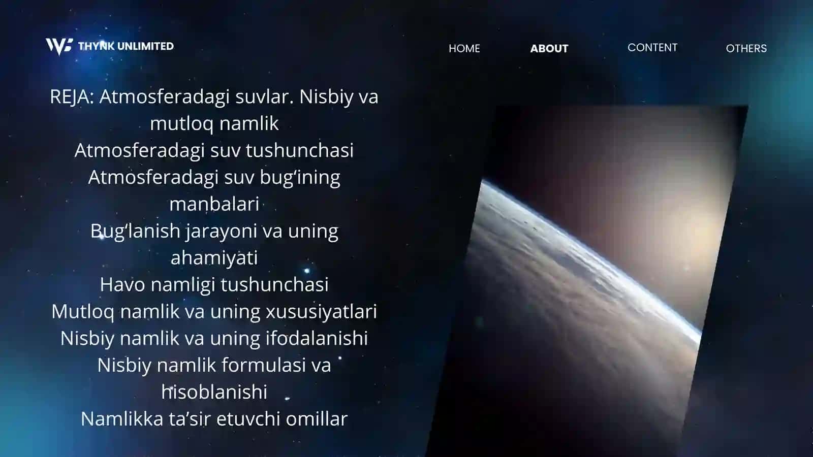 Atmosferadagi suvlar. Nisbiy va mutloq namlik 2