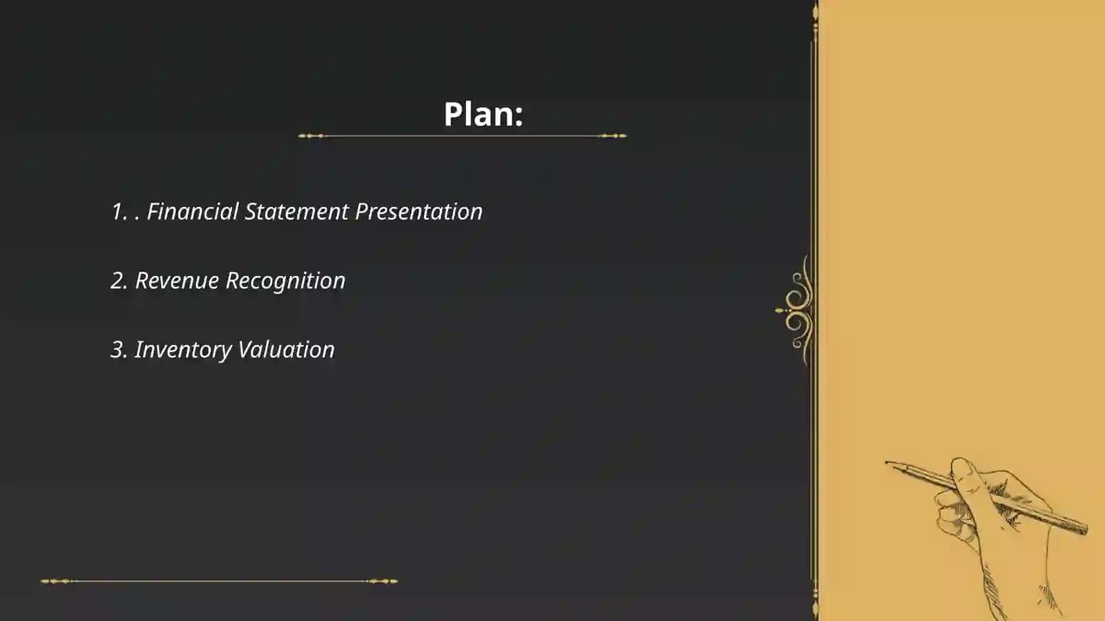 Financial Statement Presentation 2