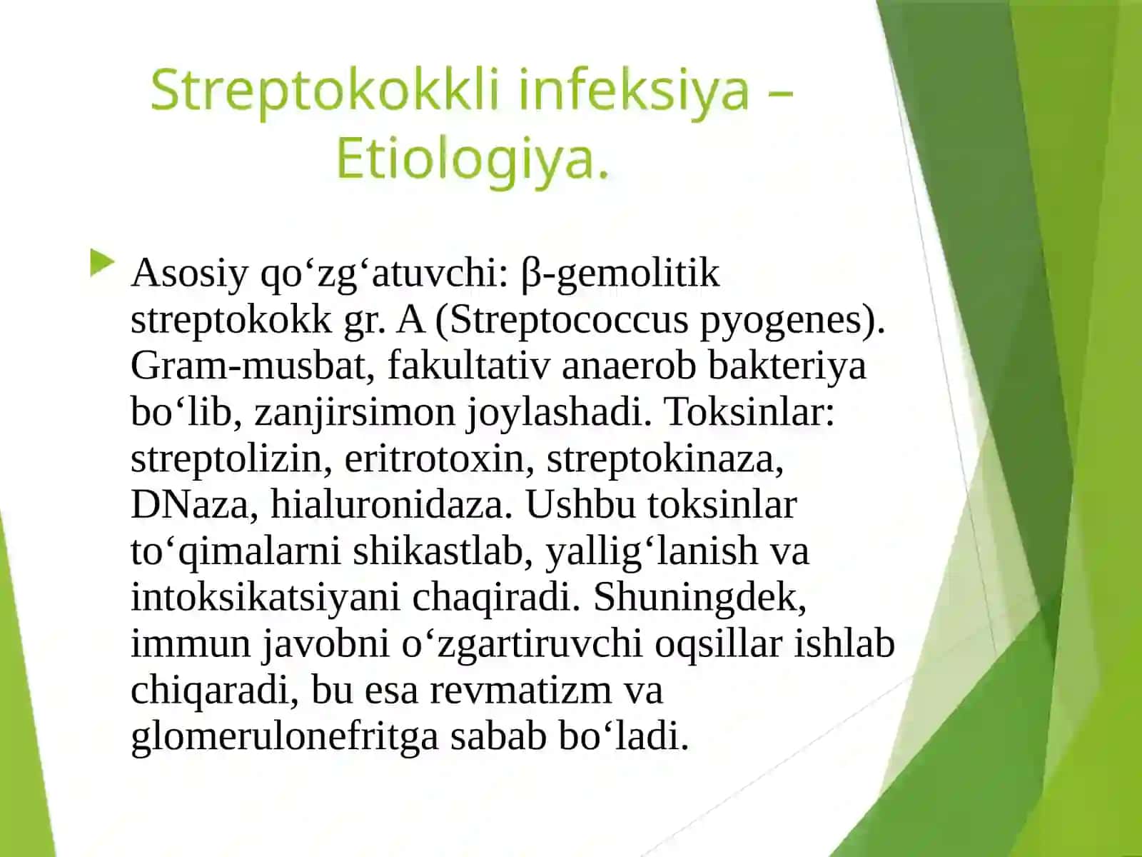 Streptokokkliva Pnevmokokkliinfeksiyalar 2