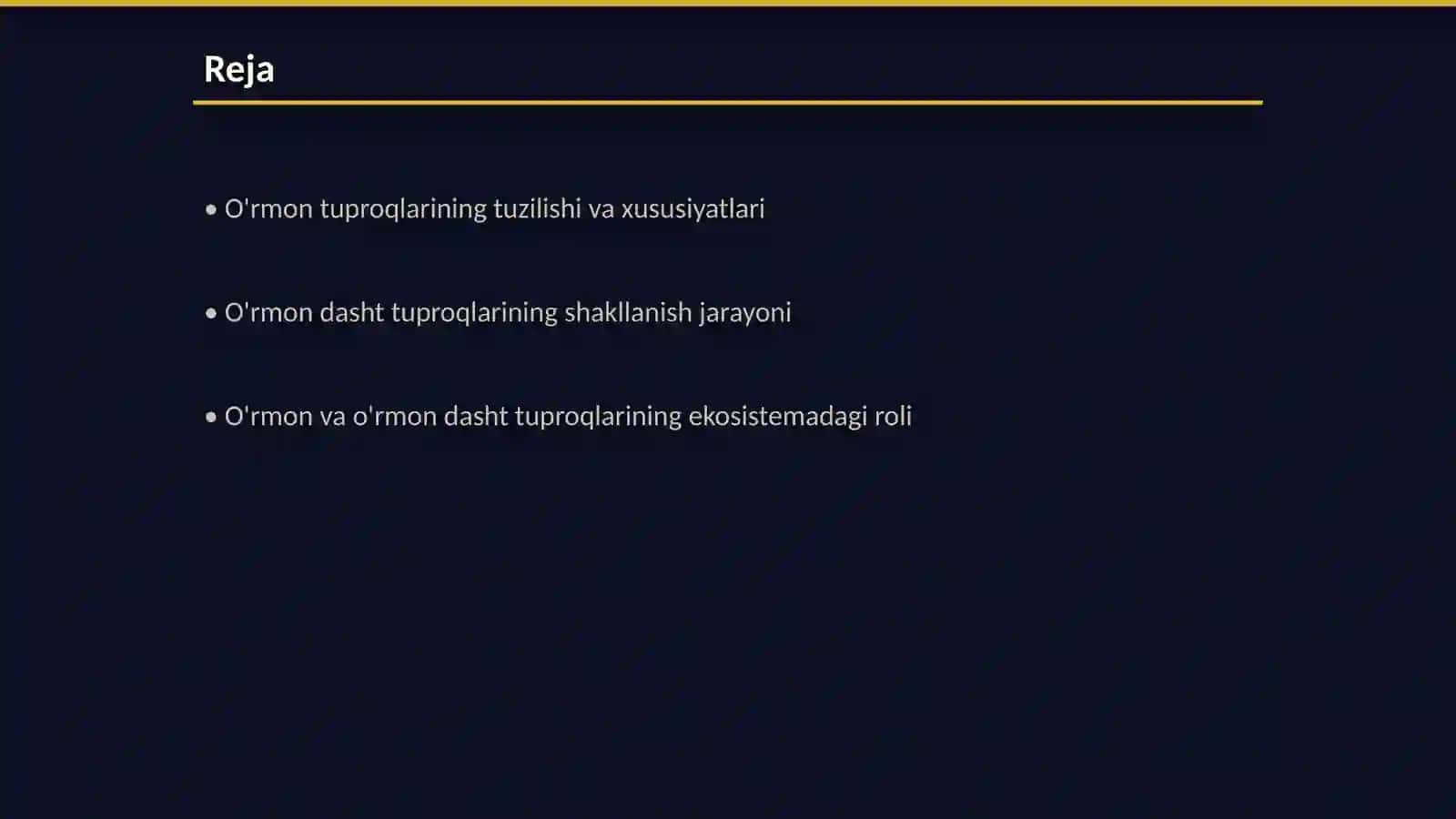 O'rmon va o'rmon dasht tuproqlari 2