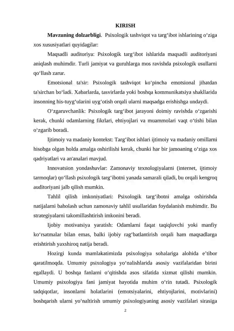 Psixologik Tashviqod Targ‘ibot Ishlarining O‘ziga Xos Xususiyatlar 2