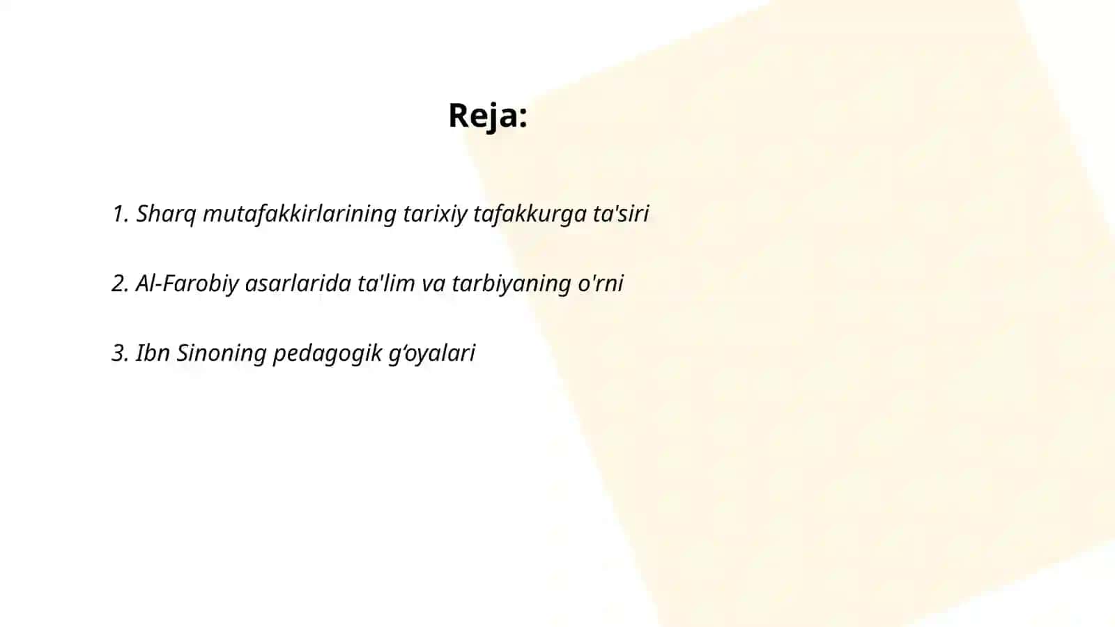 Sharq mutafakkirlarining tarixiy tafakkurga ta'siri 2