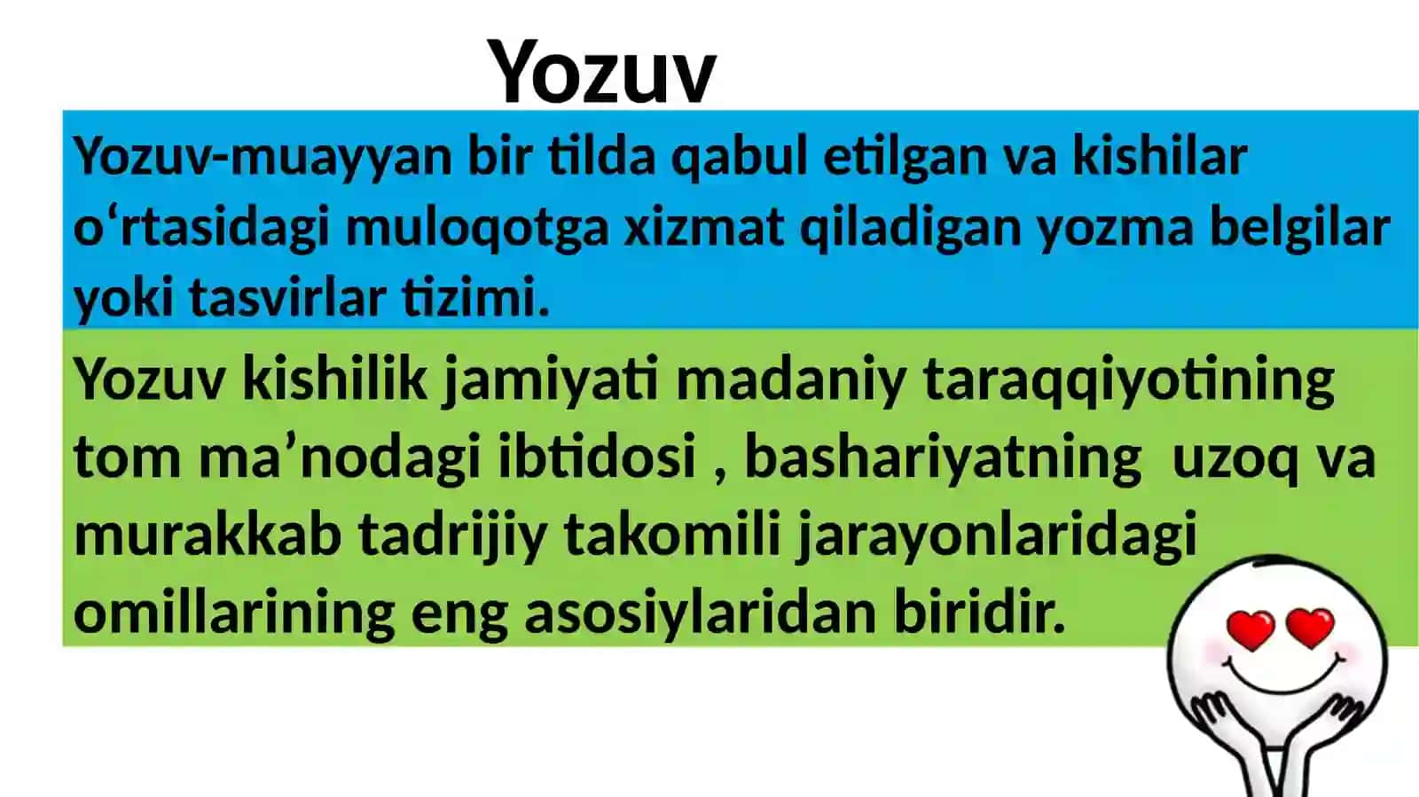 Yozuv va uning maxsulotlari 2