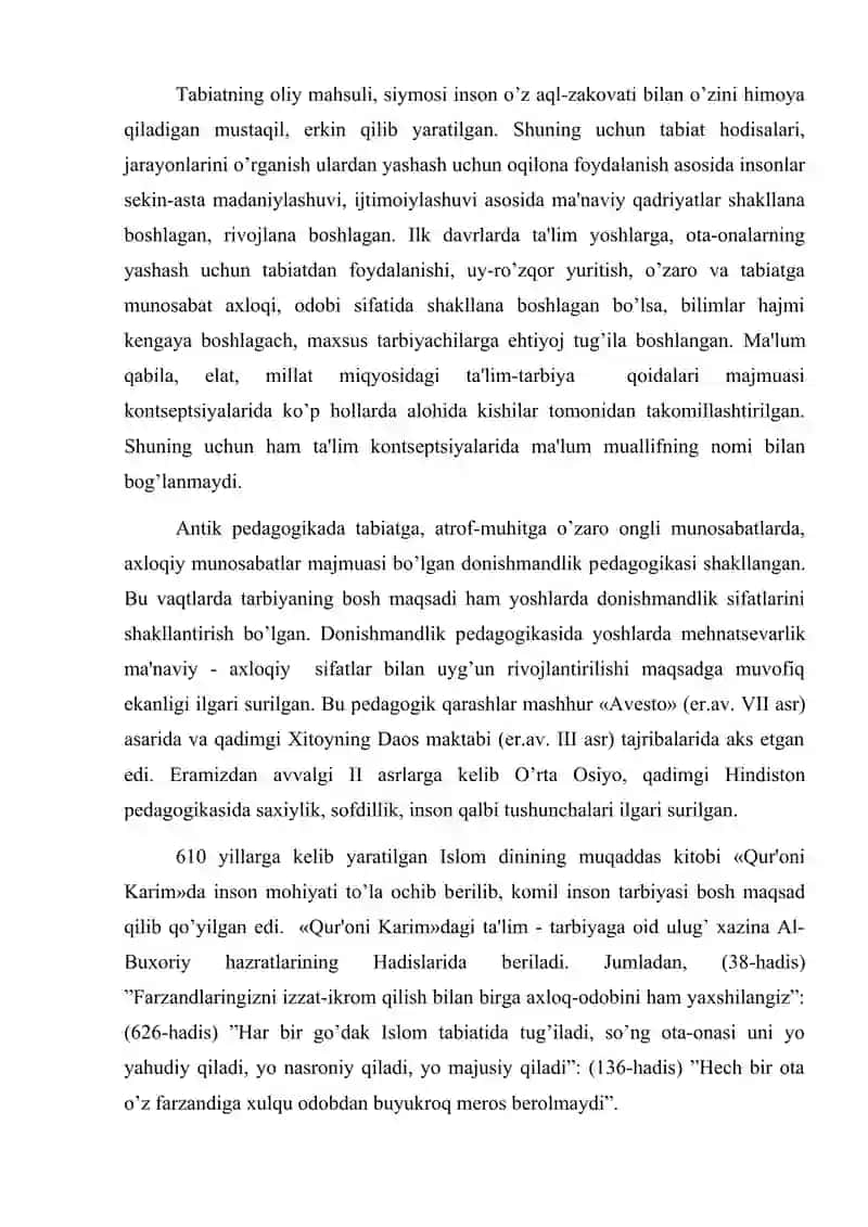 Boshlang'ich ta'lim faning o'qitish jarayonida sharq mutafakkirlari merosidan foydalanish 2
