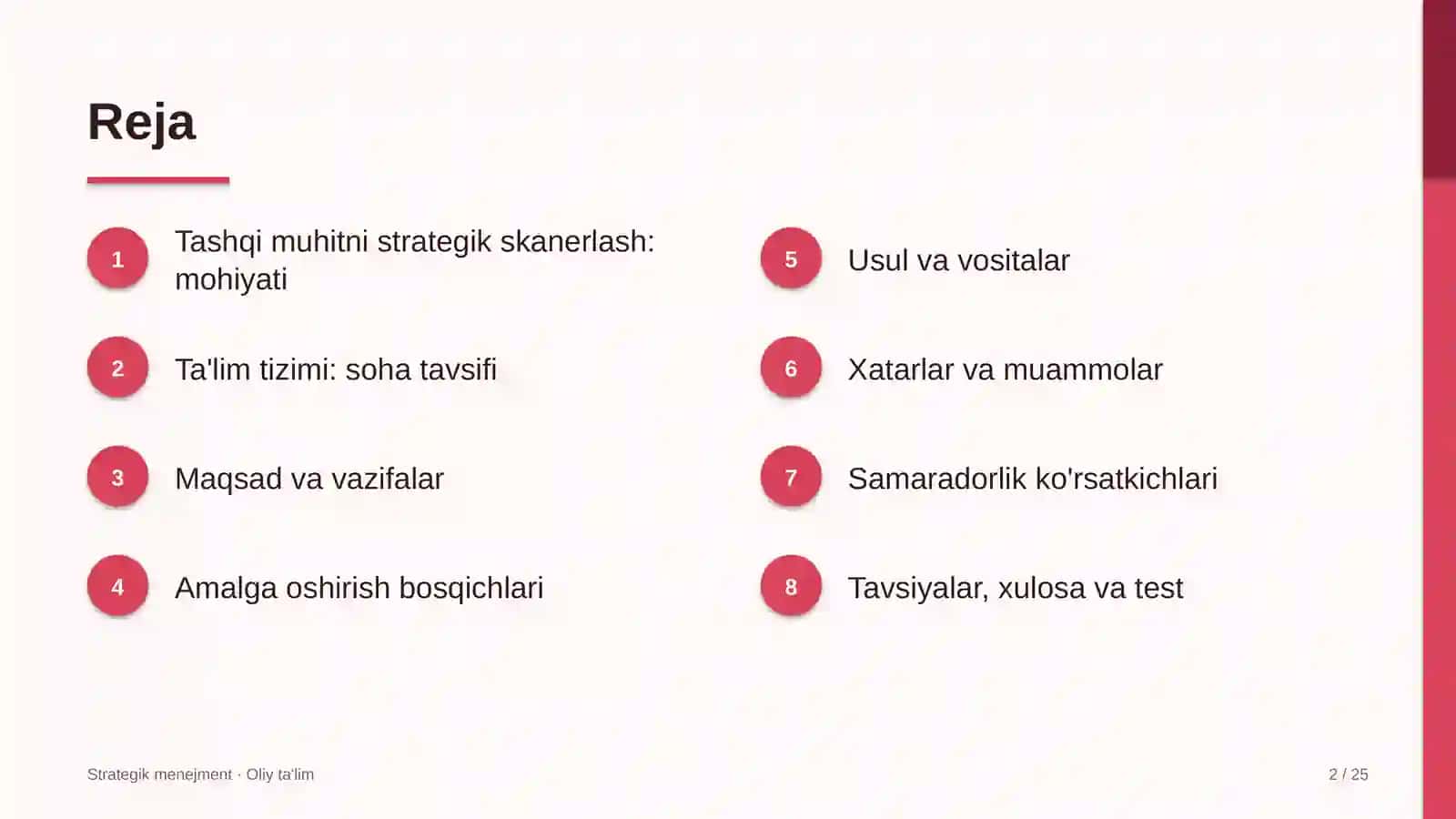 ta'lim tizimida tashqi muhitni strategik skanerlash 5836 2