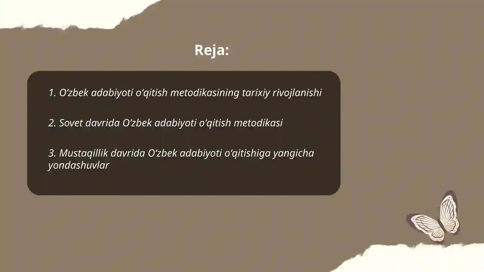 Oʻzbek adabiyoti oʻqitish metodikasi tarixi va shakllanish taraqqiyoti 2