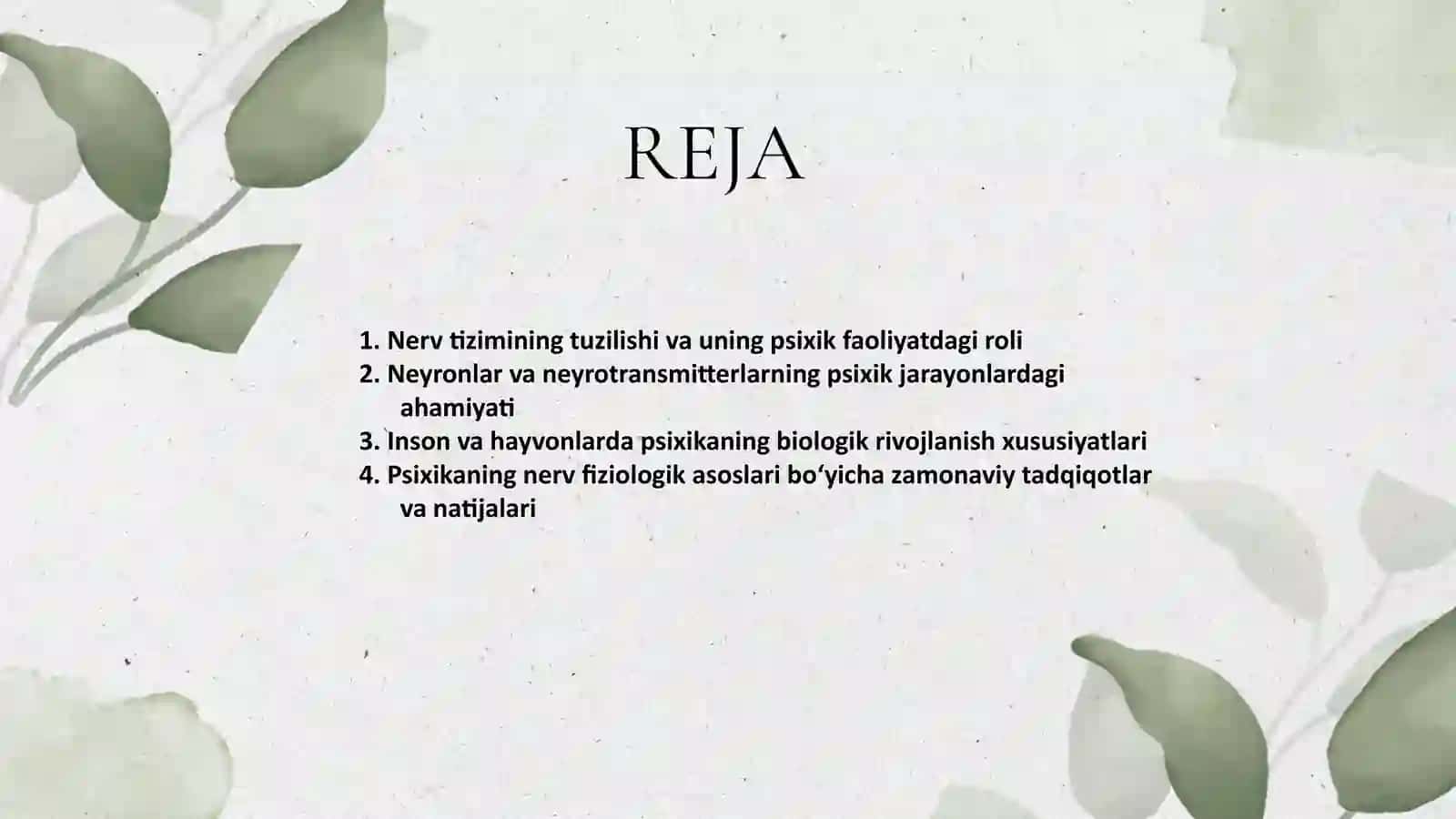 PSIXIKANING NERV FIZIOLOGIK ASOSLARI 2