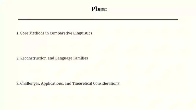 Methods of Comparative Study of Languages 2