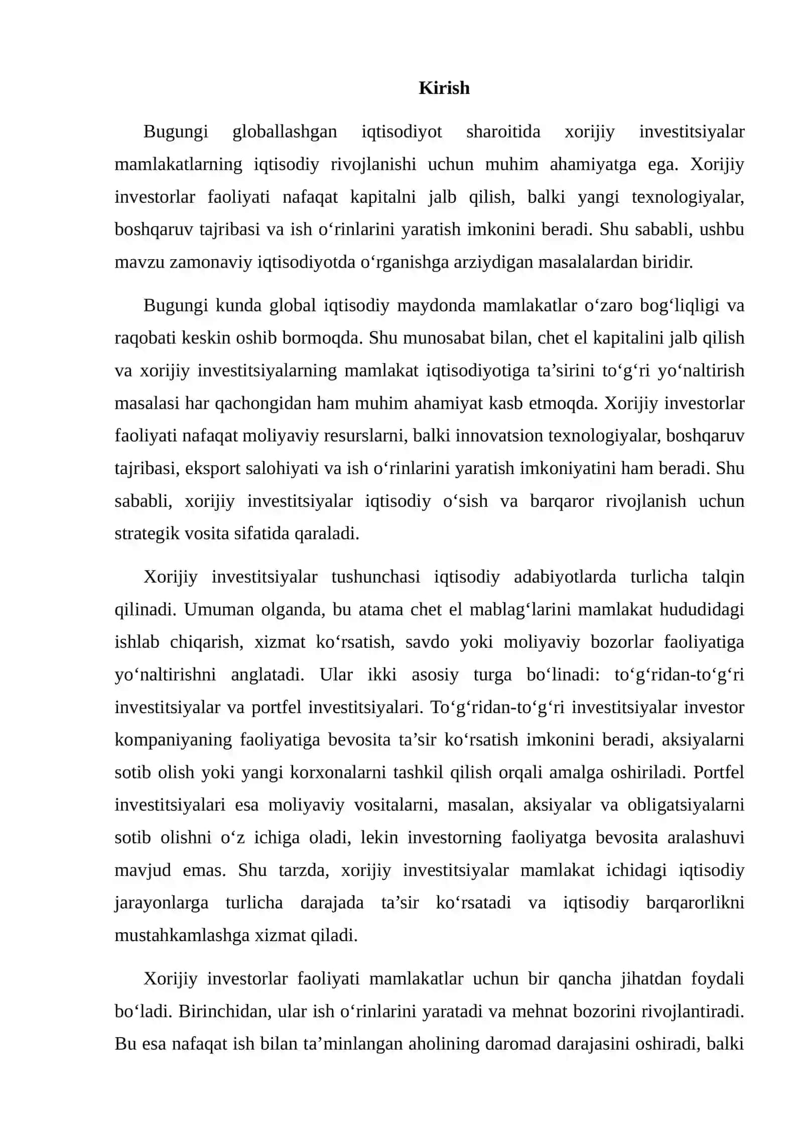 XORIJIY INVESTORLAR FAOLIYATI 2