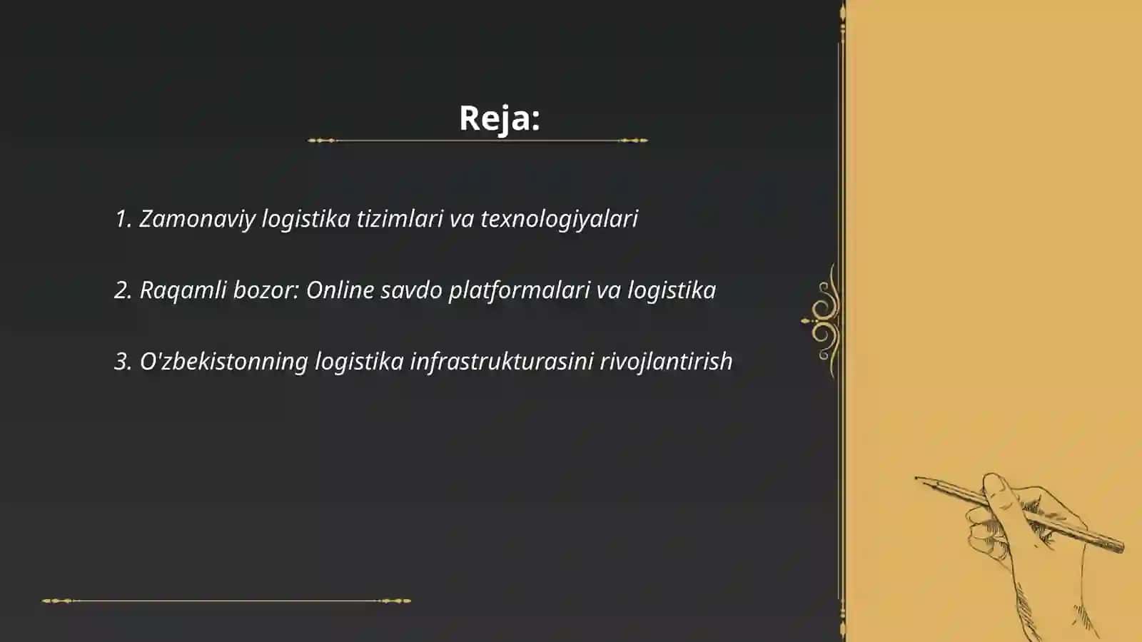 Zamonaviy bozor va logistika 2