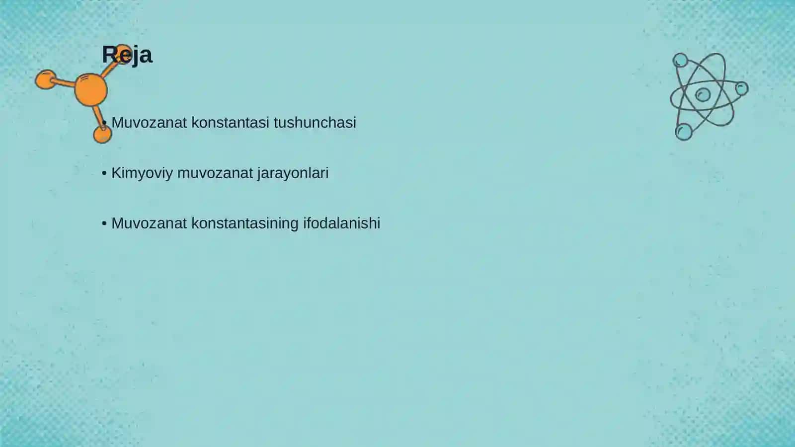 Muvozanat konstantasi 2