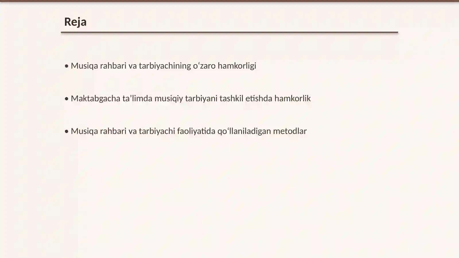 Musiqa rahbari va tarbiyachining oʻzaro hamkorligi 2
