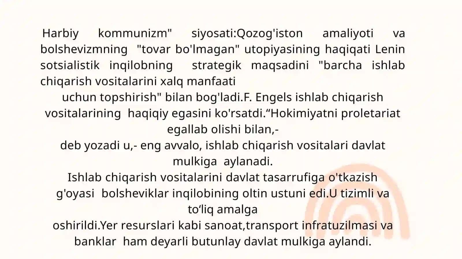 Harbiy komunizim siyosati 2