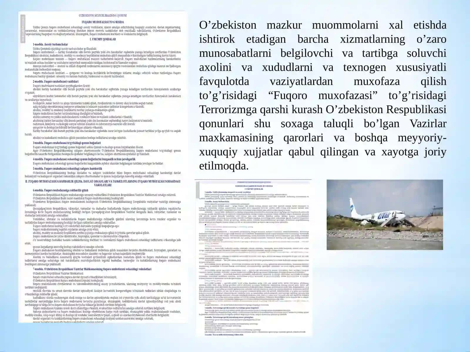 Favqulotda vaziyatlarda fuqoro muxofazasi. Ularning turlari va xususiyatlari 2