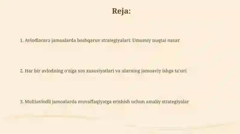 Ko’p avlodli jamoalarda boshqaruv strategiyalari 2