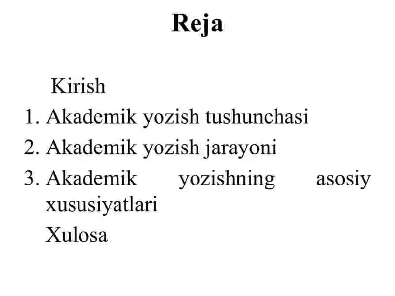 Akademik yozish 2