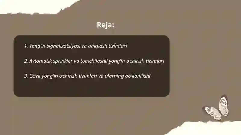 Yong‘in signalizatsiyasi va aniqlash tizimlari 2