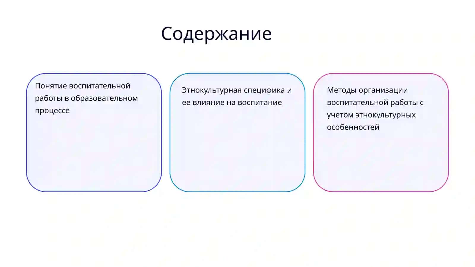 Организация воспитательной работы с учетом этнокультурной специфики участников образовательного процесса 2