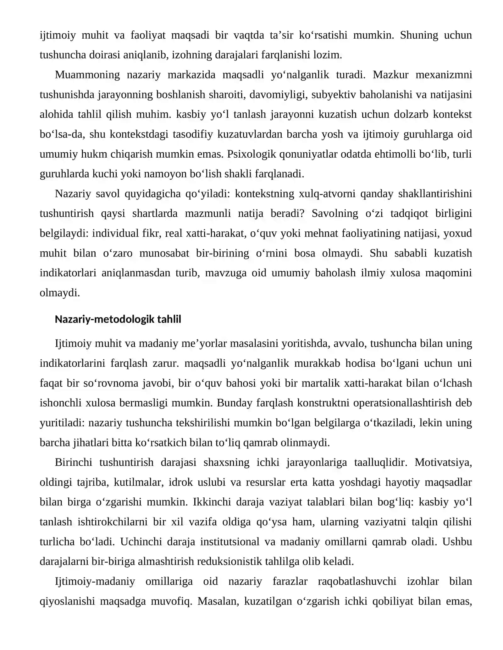ERTA KATTA YOSHDAGI HAYOTIY MAQSADLARNING IJTIMOIY-MADANIY OMILLARI 2
