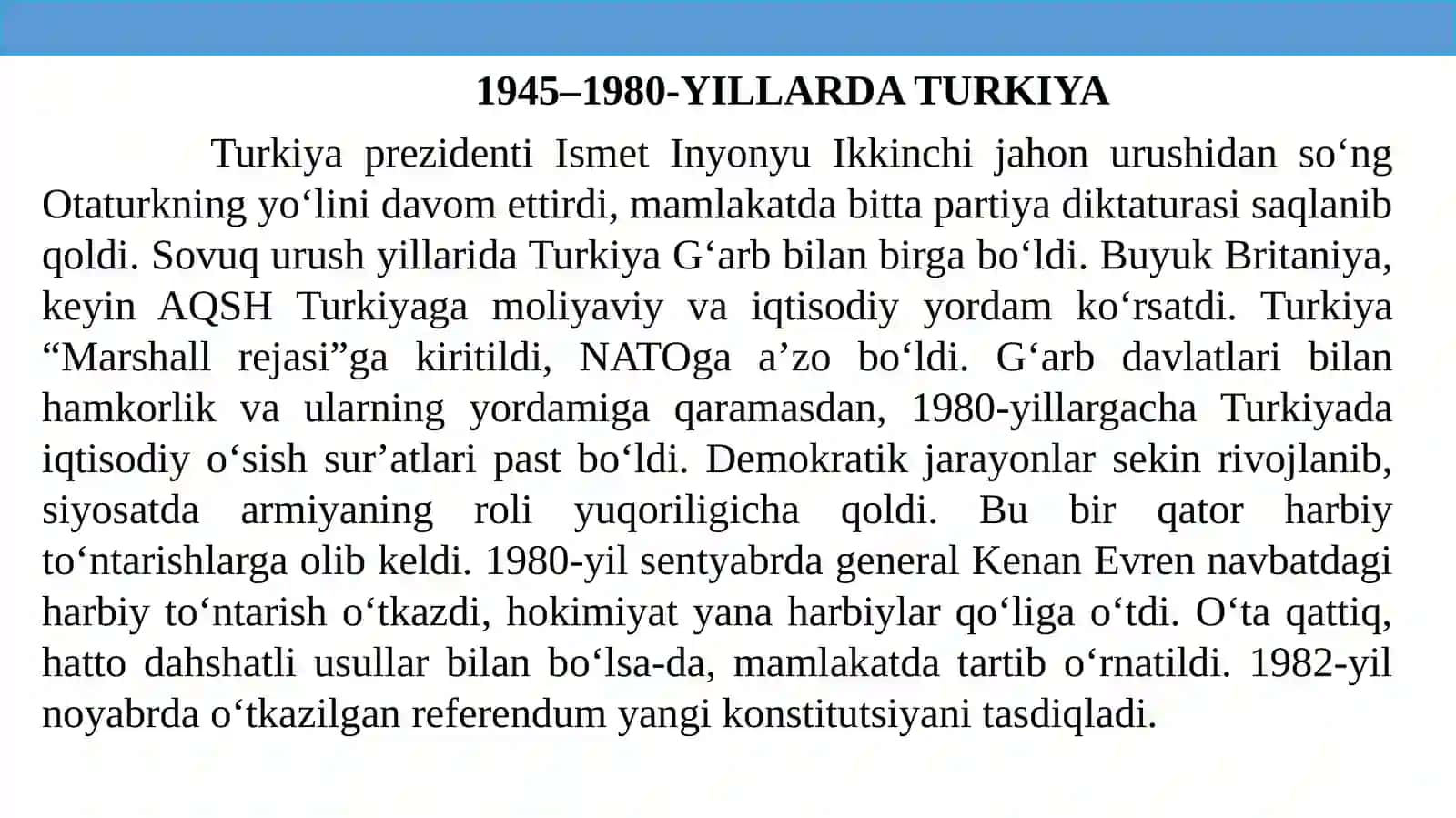 27-mavzu: Turkiya, Eron va Afg'oniston: diniy qadriyatlar va zamonaviy civilizatsiya muammolari 2