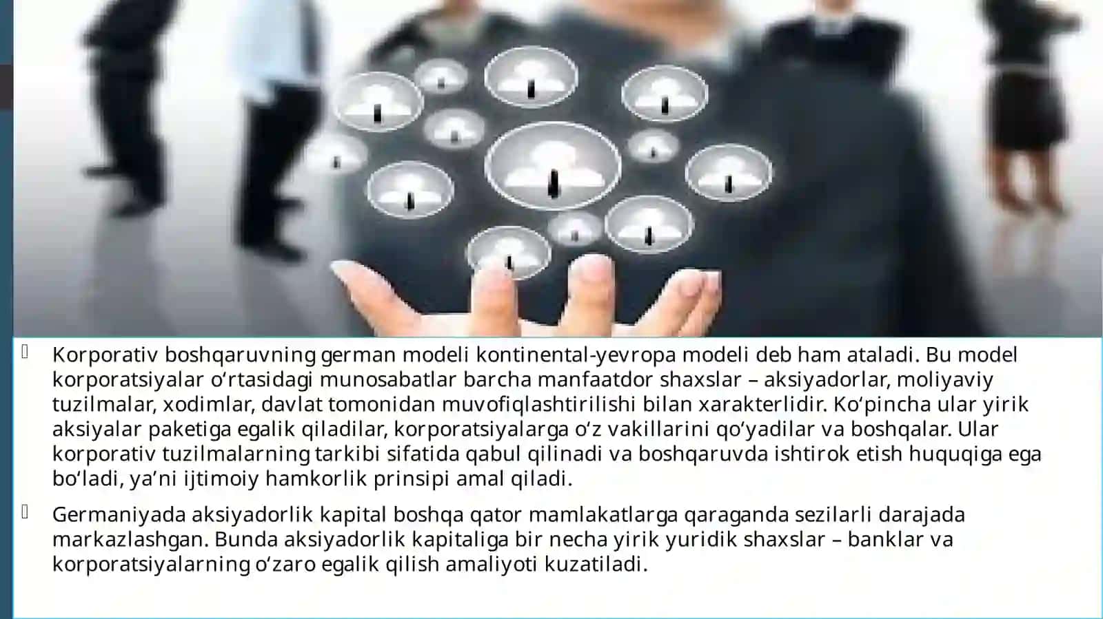 Korporativ boshqaruvning nemi modeli 2