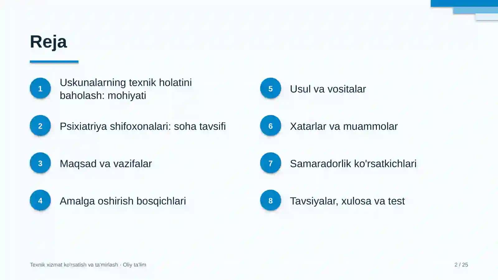 psixiatriya shifoxonalarida uskunalarni texnik holatini baholash 6814 2