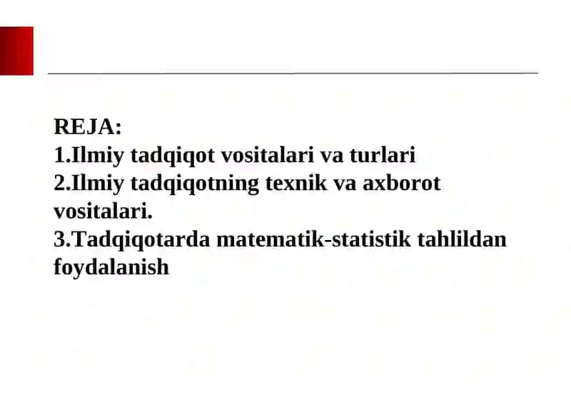 Maozu: Ilmiy Tadqiqotlarning Vositalari va Metodlari 2