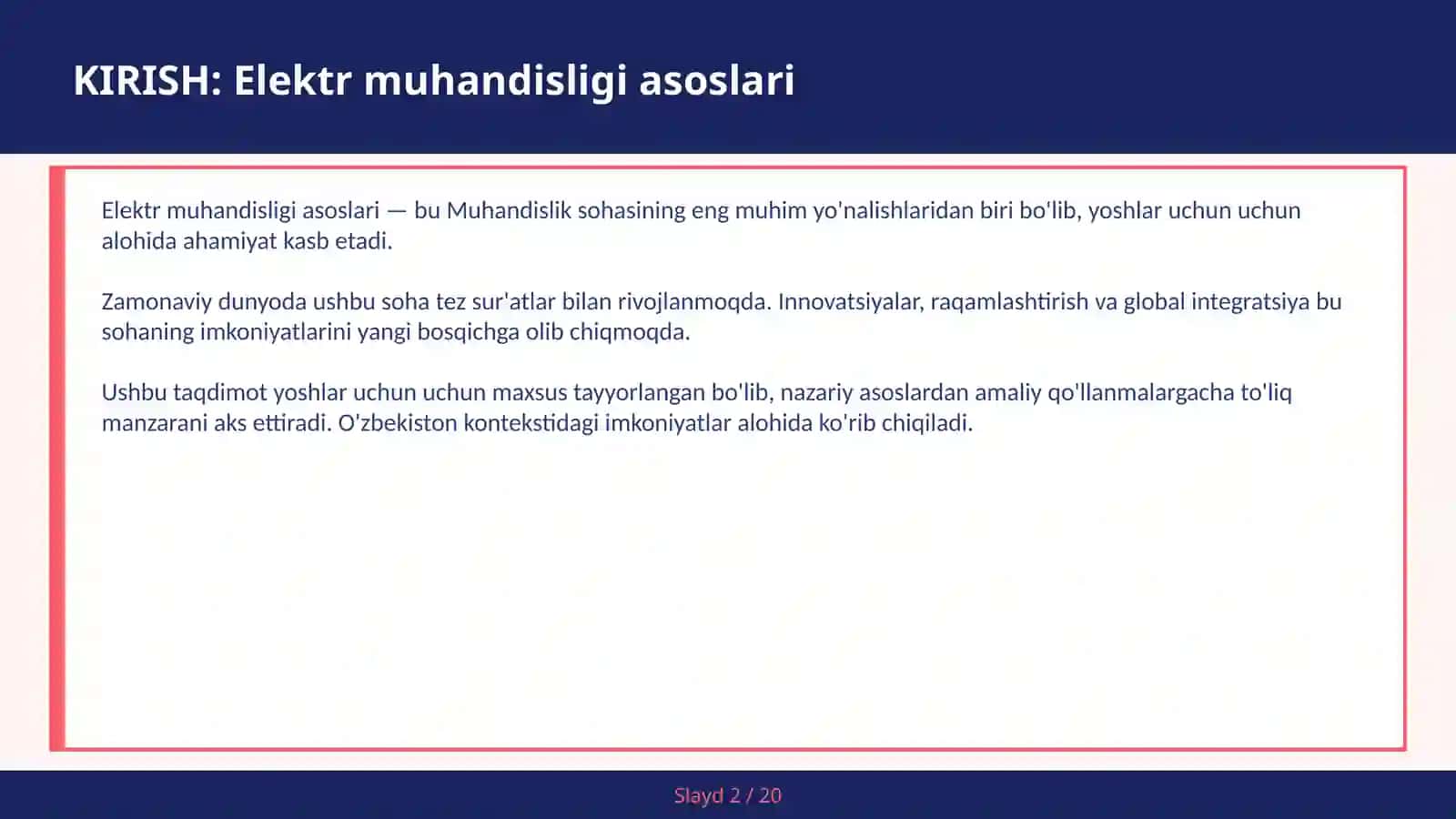 ELEKTR MUHANDISLIGI ASOSLARI 2