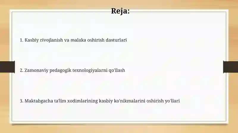 Kasbiy mahoratlarini takomillashtirish yo'llari 2
