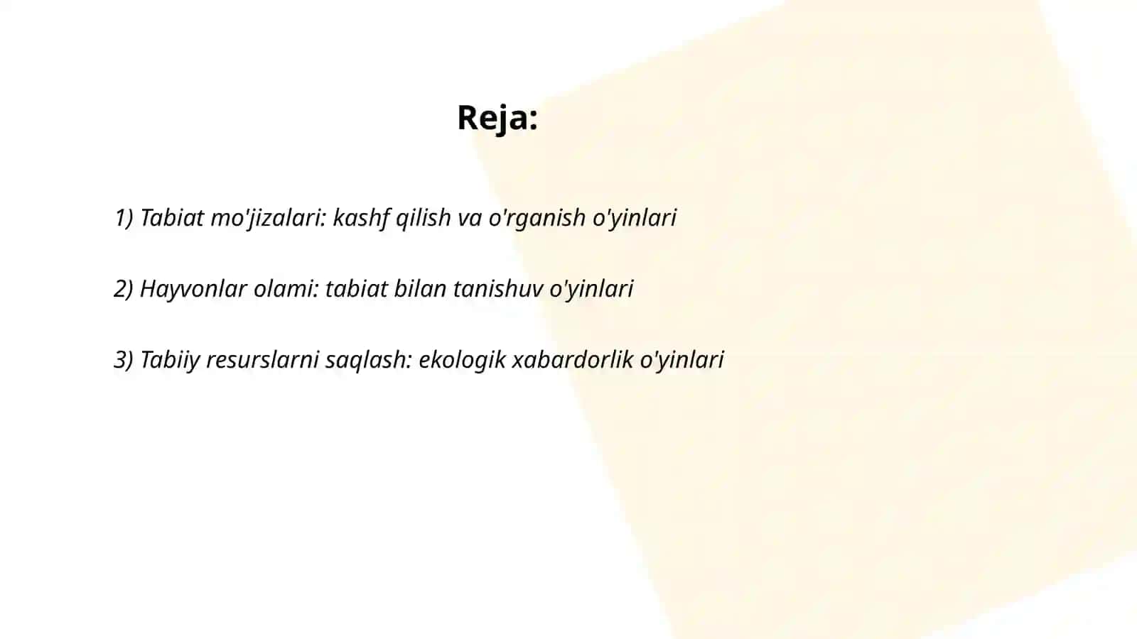 Maktabgacha yoshdagi bolalarni ekologik tarbiyalashda o'yin texnalogiyalar 2
