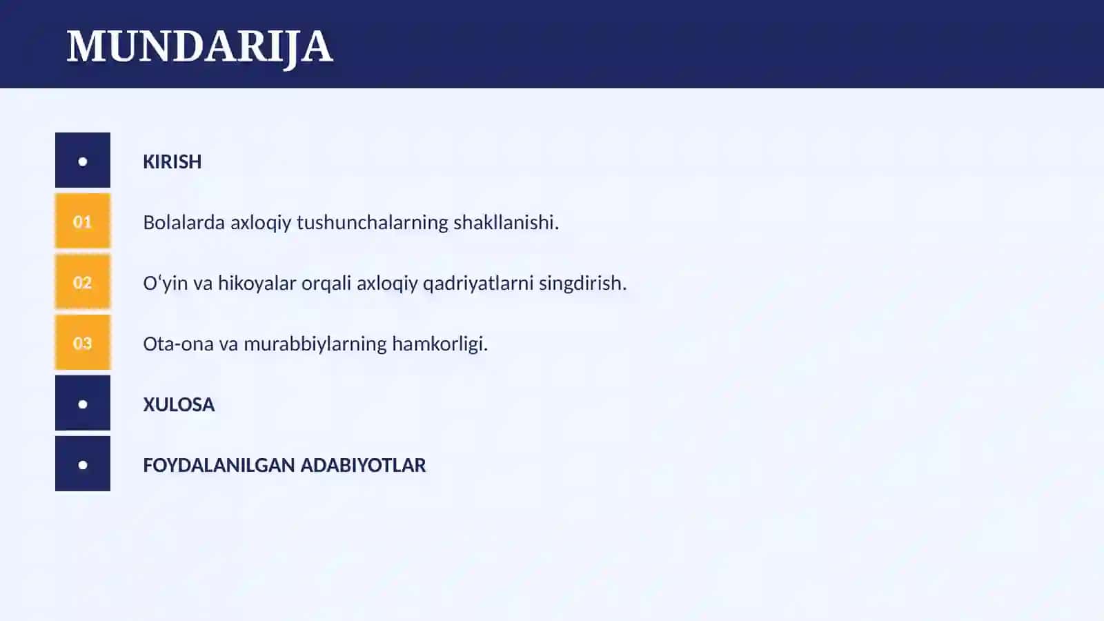 MAKTABGACHA TARBIYA YOSHIDAGI BOLALARNI AXLOQIY TARBIYALASH ASOSLARI 2