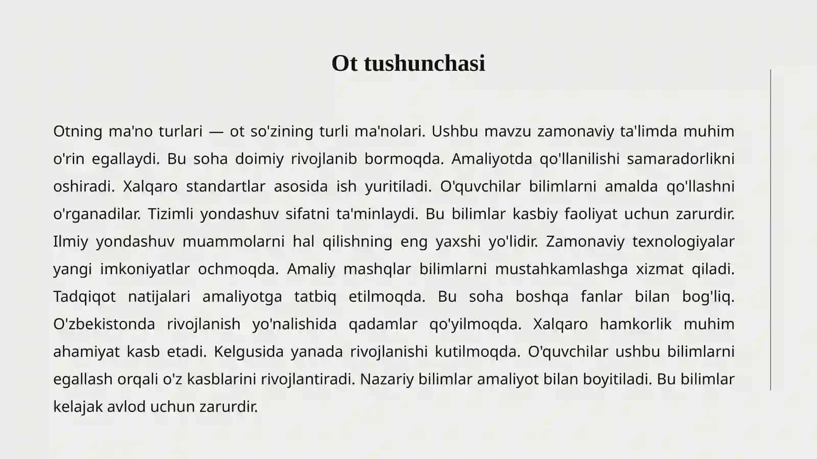 OTNING MA'NO TUURLARI 2
