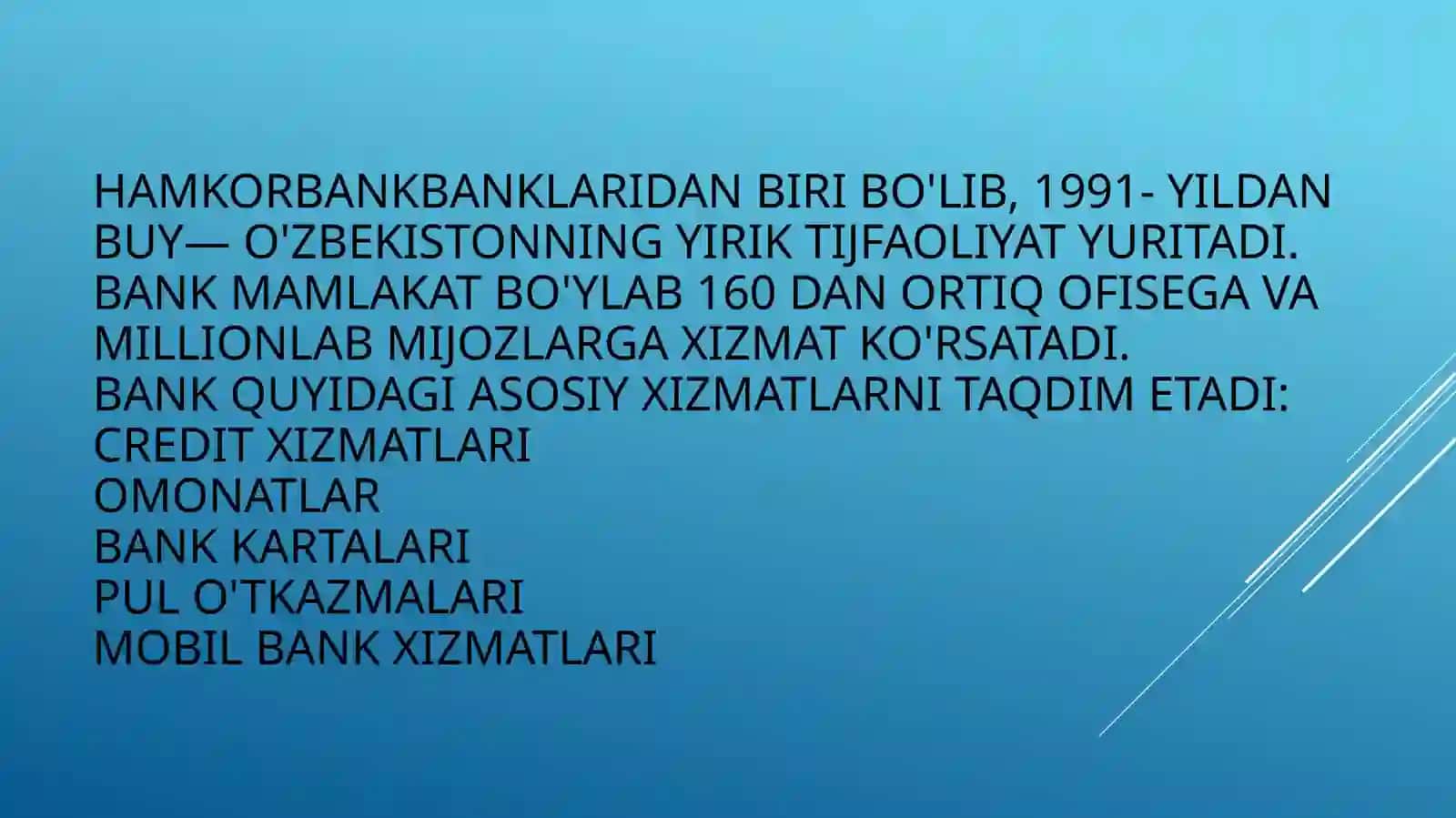 Bank Saytlaridan Foydalangan Holda Bank Xizmatlarini Tahlil Qilish 2