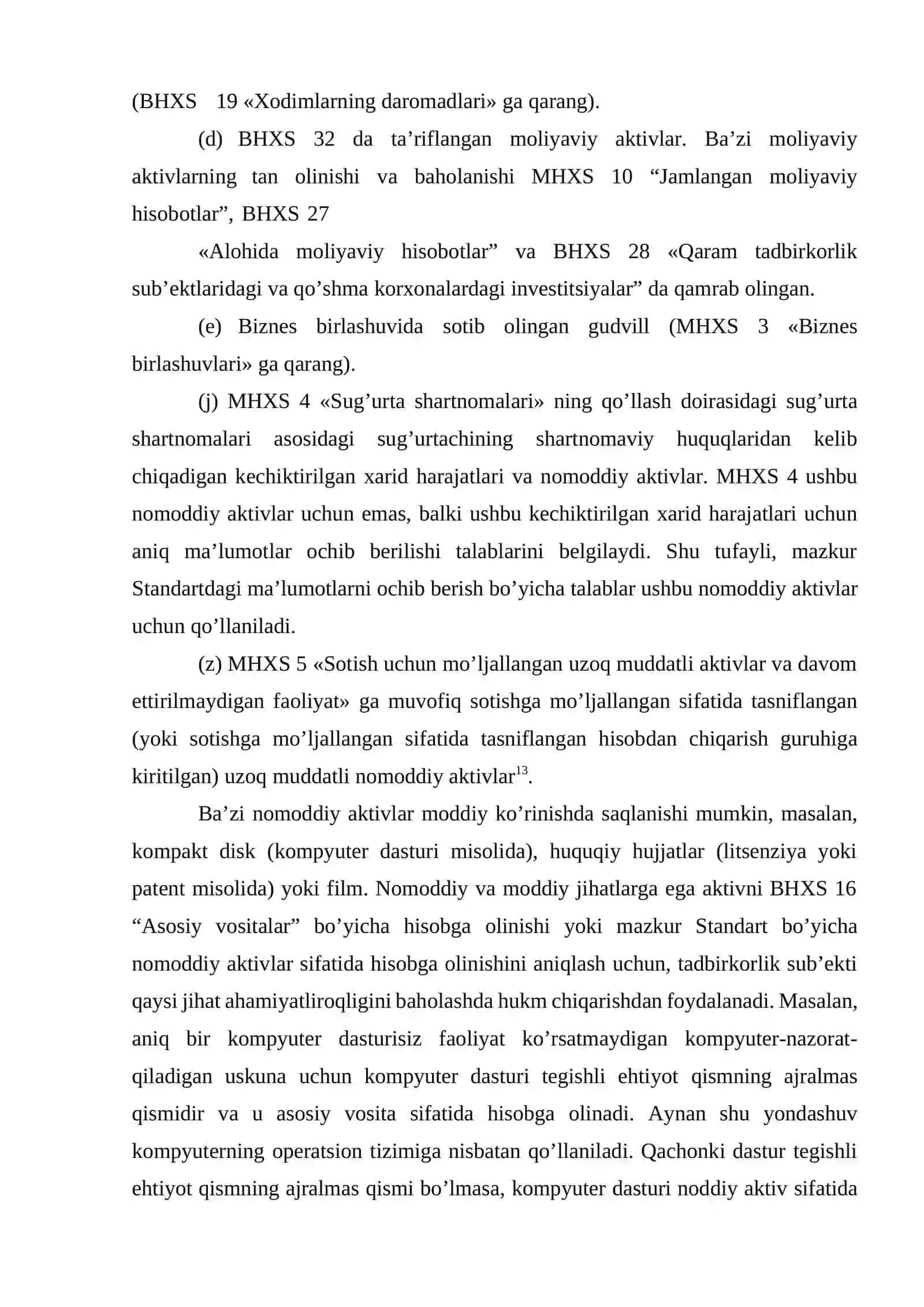 Nomoddiy aktivlar hisobi 2