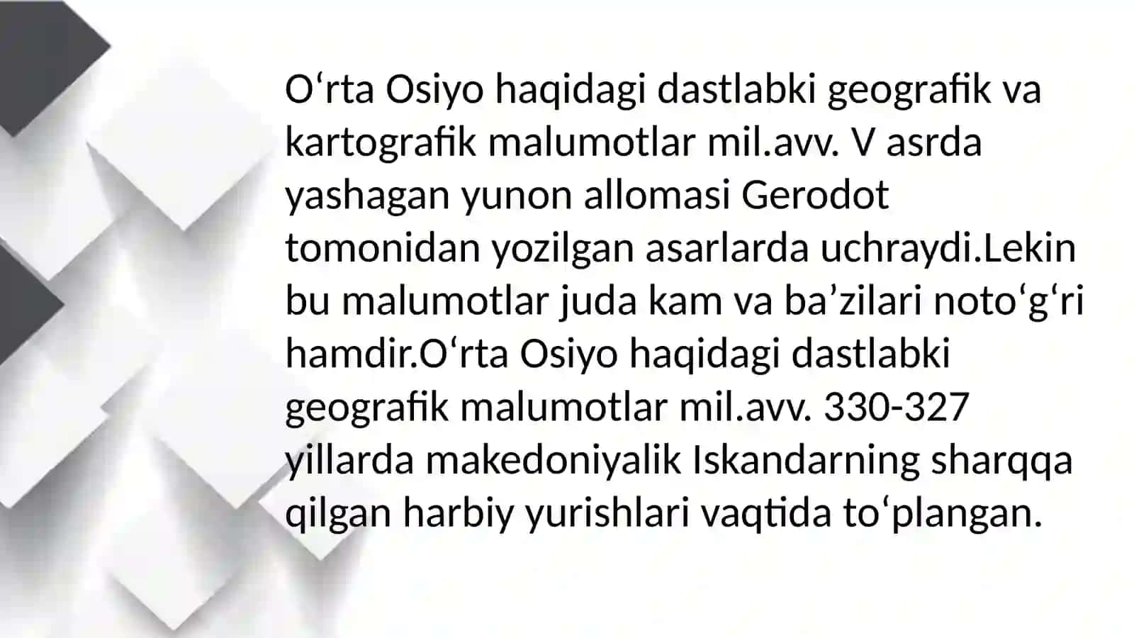 Oʻrta Osiyo geografik va kartografik tadqiqotlari 2