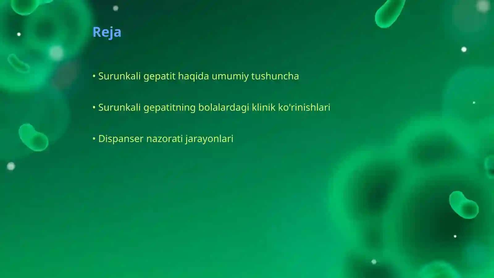 Surunkali gepatitni boshdan kechirgan bolalarga dispanser nazorati va reabilitatsinon chora tadbirlar 2