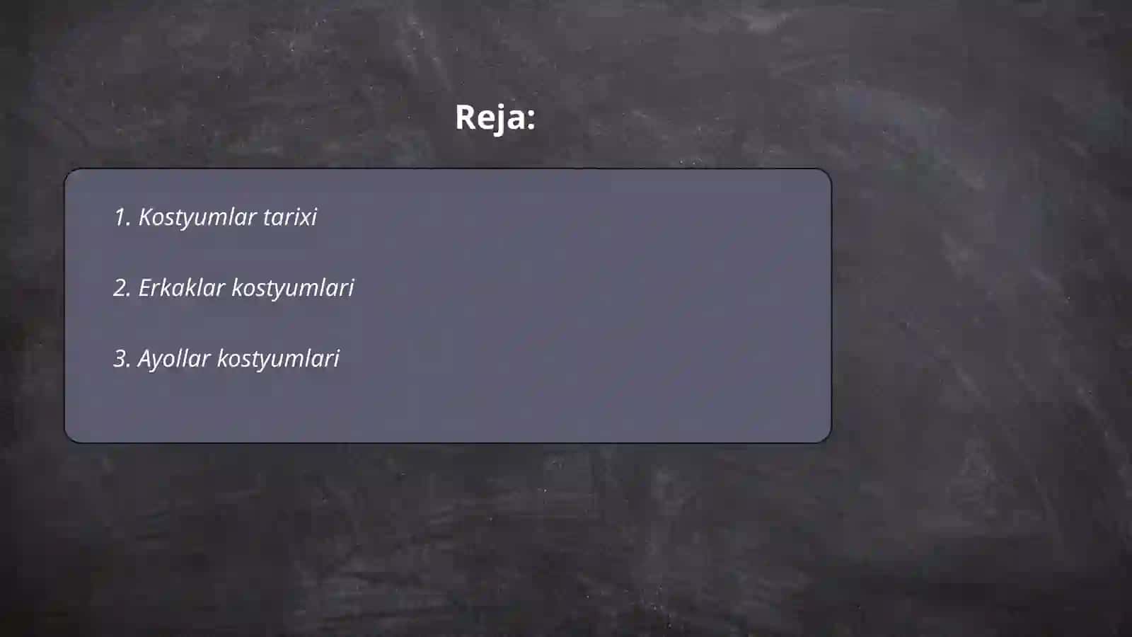 Kostyumlar tarixi 2