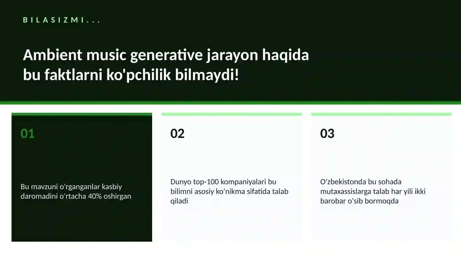 MUSIQA VA AUDIO TEXNOLOGIYALAR 2