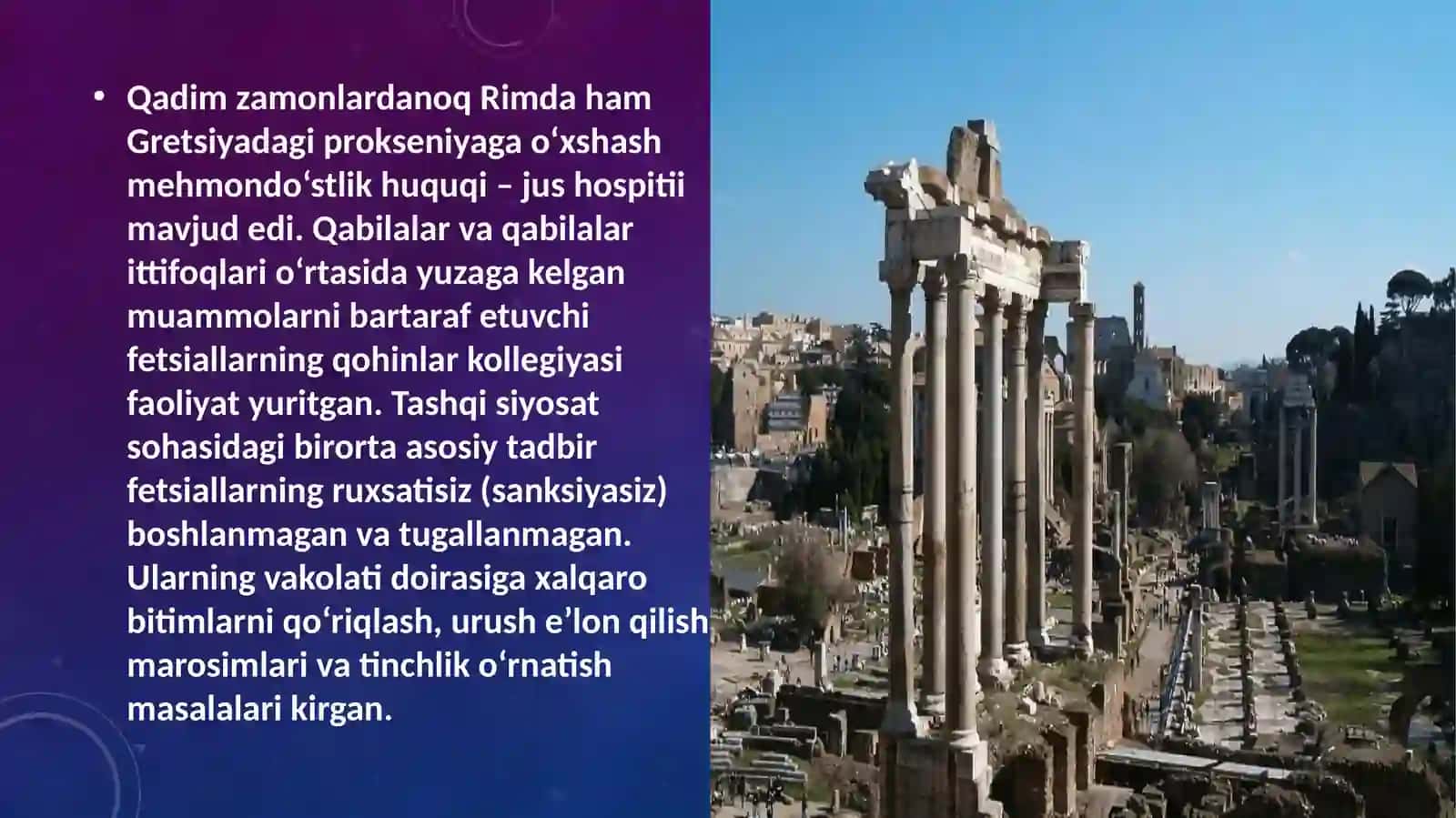 Qadimgi Rim diplomatiyasi va xalqaro aloqalari 2