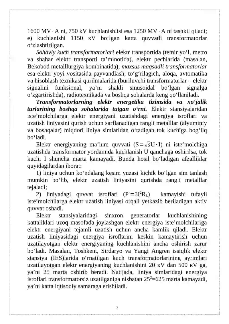 Elektr mashinalari transformatorlar bo'yicha dasturlash 2