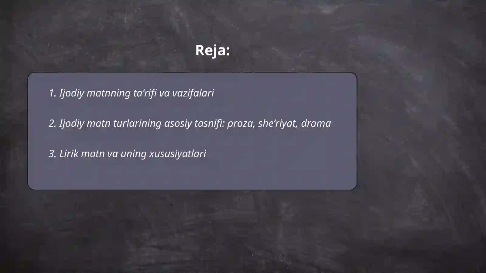 Ijodiy matn va uning turlari 2