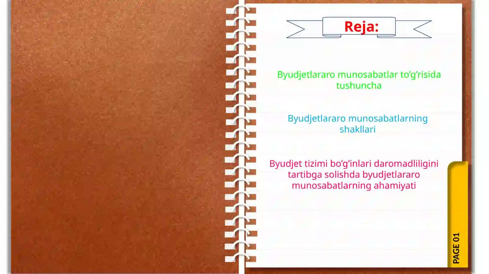 BYUDJETLARARO MUNOSABATLAR 2