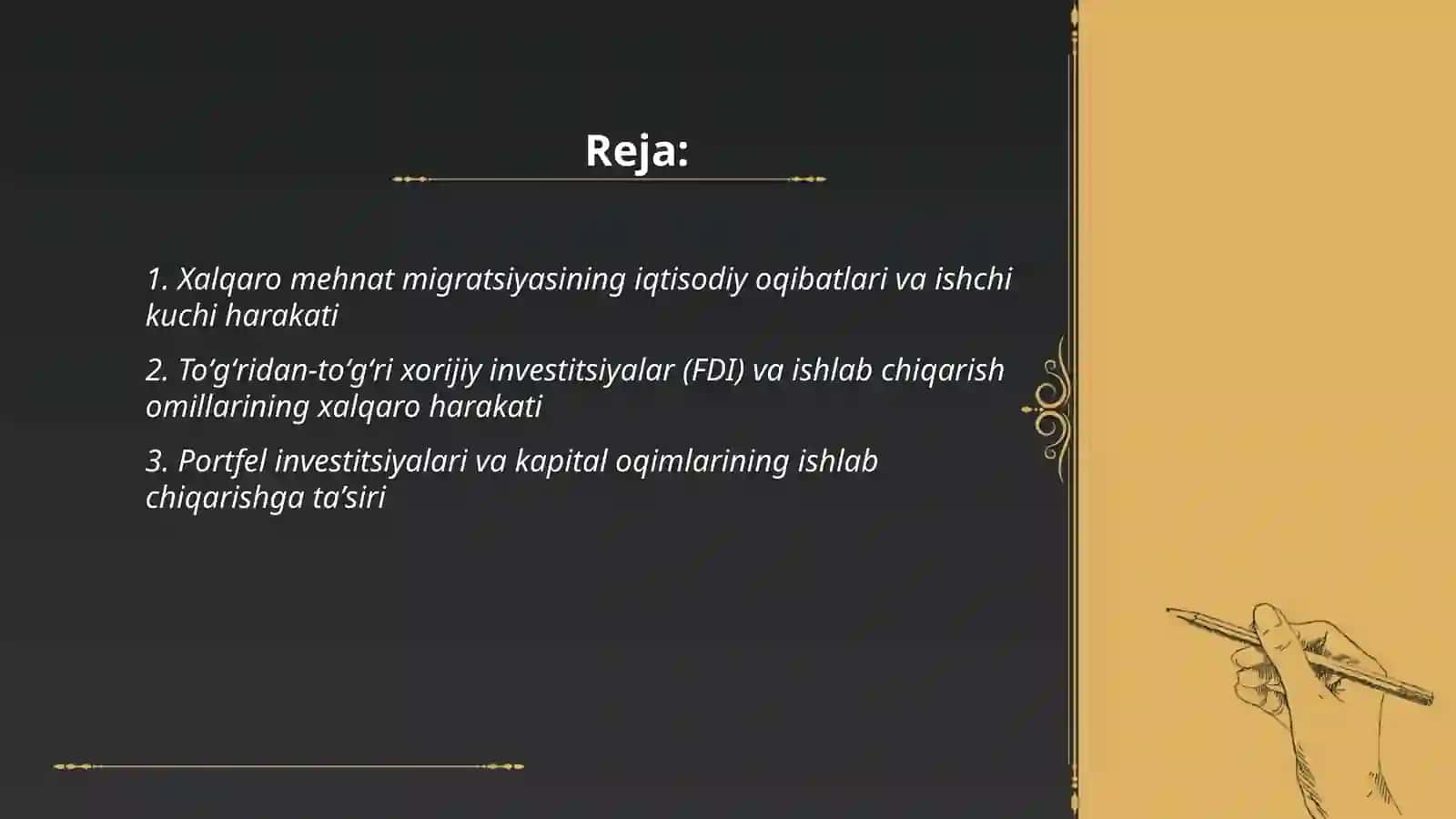 Ishlab chiqarish omillarining xalqaro xarakati 2