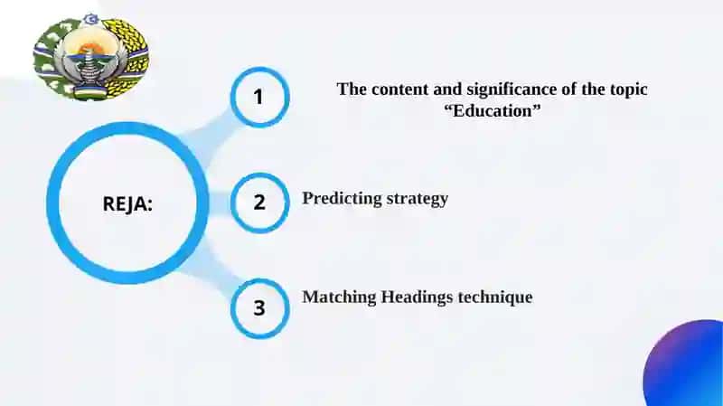 Education. Predicting, Matching Headings 2