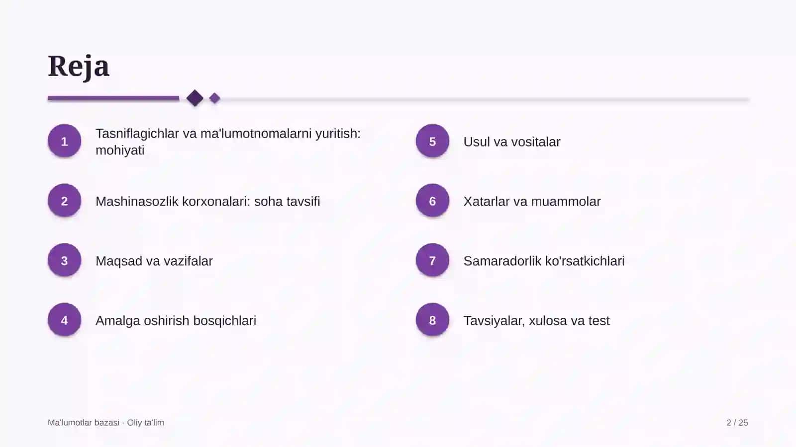 mashinasozlik korxonalarida tasniflagichlar va ma'lumotnomalarni yuritish 3584 2