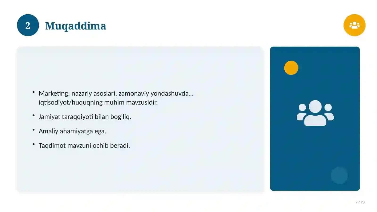 Marketing: nazariy asoslari, zamonaviy yondashuvda (Ilmiy maqola) 2