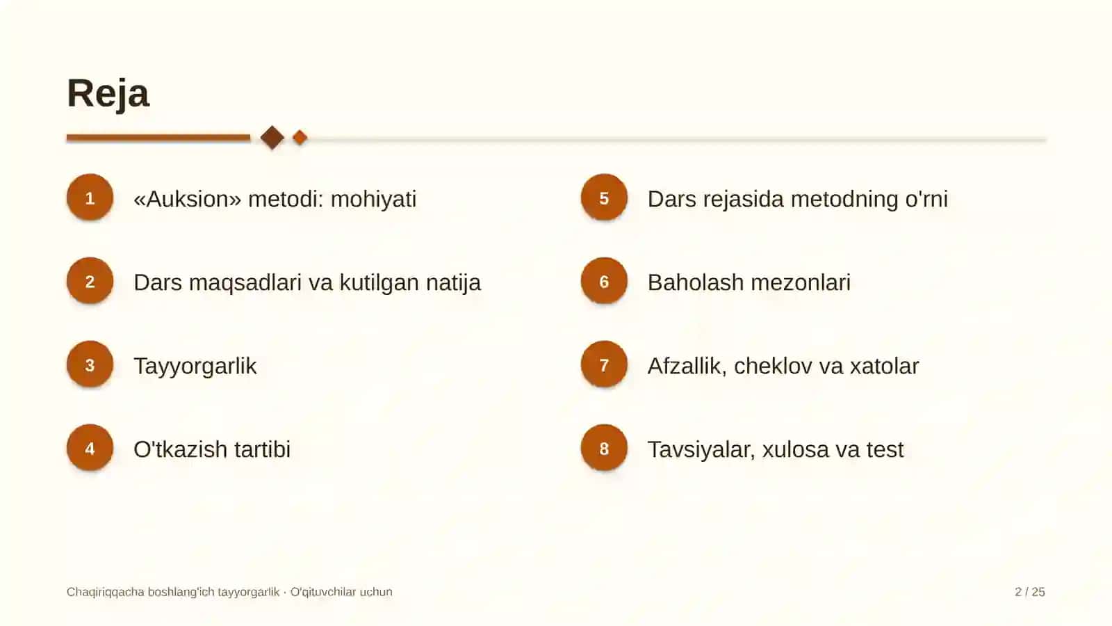 chaqiriqqacha boshlang'ich tayyorgarlik darslarida auksion metodidan foydalanish 9431 2